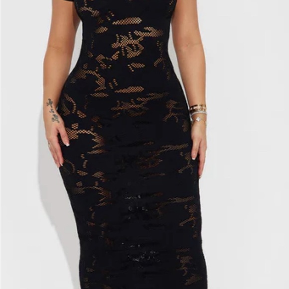 Seamless Maxi Dress - Black - Picture 1 of 3